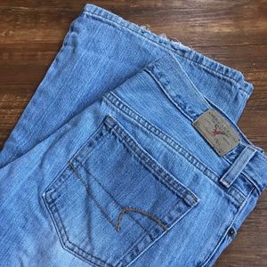 American Eagle Womens Flare Jeans Hipster Low rise